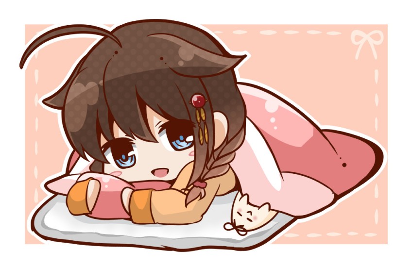 shigure, shigure kai ni, and the yuudachi-like creature (kantai collection) drawn by bloom2425