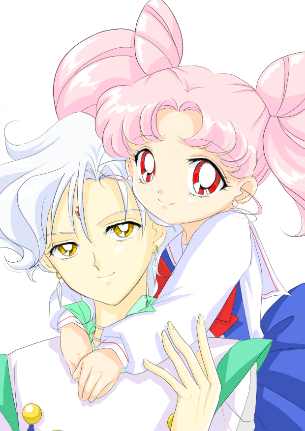 chibi usa and helios (bishoujo senshi sailor moon and 1 more) drawn by kuma-hacchi