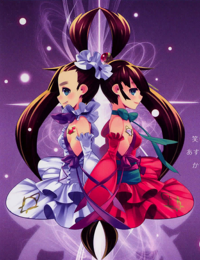 souju ayase and souju luca (mahou shoujo madoka magica and 1 more) drawn by tensugi_takashi