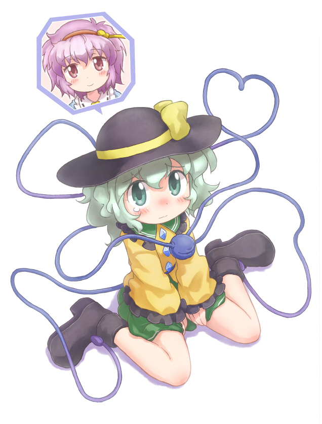 komeiji koishi and komeiji satori (touhou) drawn by kurotama_(avino)