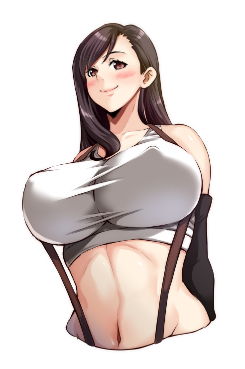 tifa lockhart (final fantasy and 1 more) drawn by itachou
