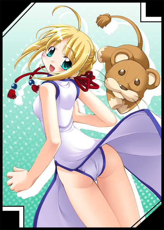 artoria pendragon and saber (fate and 1 more) drawn by r-gray