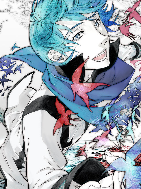 kaito (vocaloid and 2 more) drawn by kaburaya