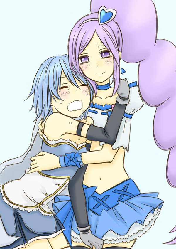 miki sayaka, aono miki, cure berry, and kitamura eri (mahou shoujo madoka magica and 2 more) drawn by yuru_(umashikaaa)