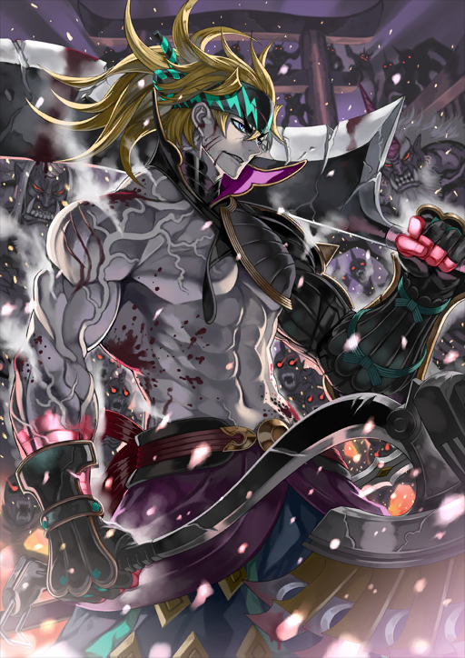 sakata kintoki (fate and 1 more) drawn by honjou_raita
