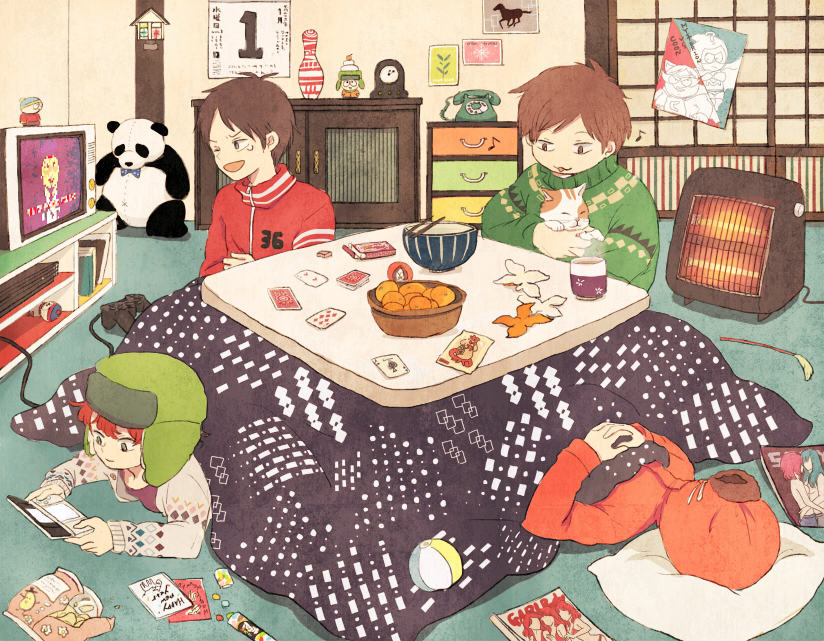 stan marsh, kenny mccormick, kyle broflovski, and eric cartman (south park) drawn by tamago_(bolo)