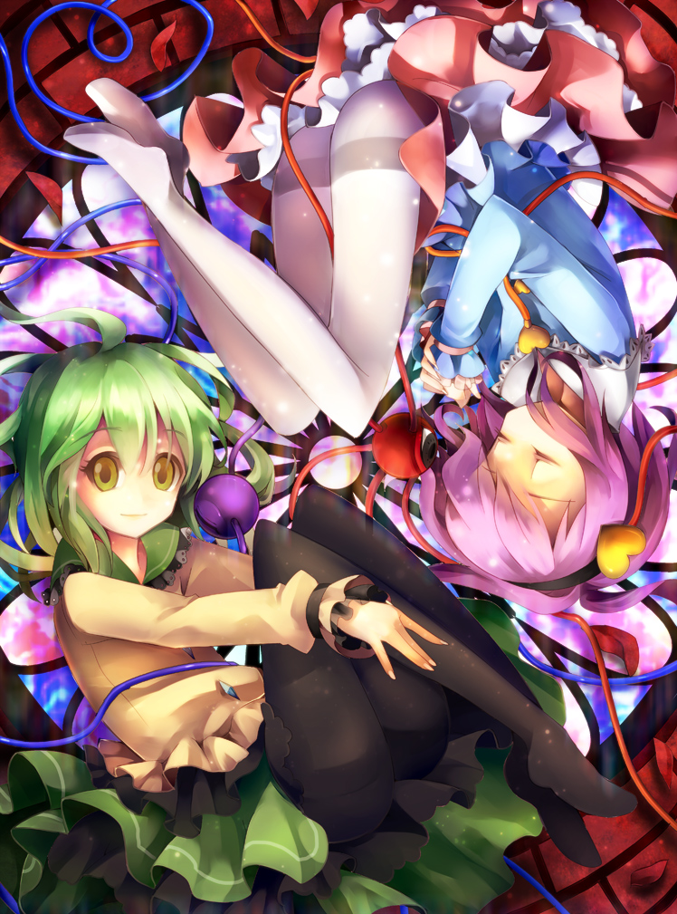komeiji koishi and komeiji satori (touhou) drawn by ringpearl