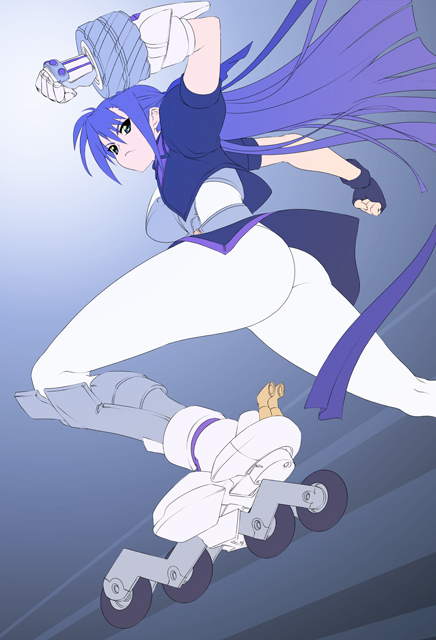 ginga nakajima, revolver knuckle, and blitz caliber (lyrical nanoha and 1 more)