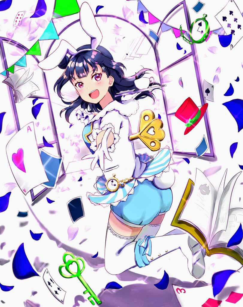 tsushima yoshiko and alice (love live! and 2 more) drawn by mia_(fai1510)