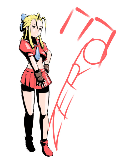 kanzuki karin (street fighter and 1 more) drawn by furuaki