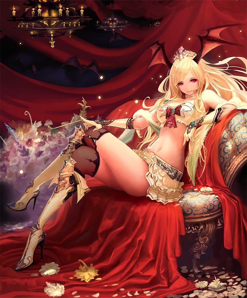 queen vampire (shingeki no bahamut and 1 more) drawn by tachikawa_mushimaro