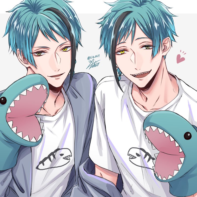 floyd leech and jade leech (twisted wonderland) drawn by okurabaakaa