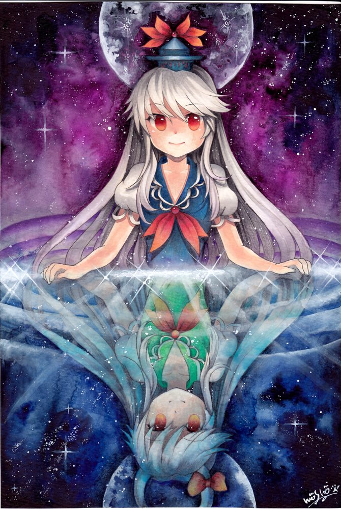 kamishirasawa keine and ex-keine (touhou) drawn by mosho