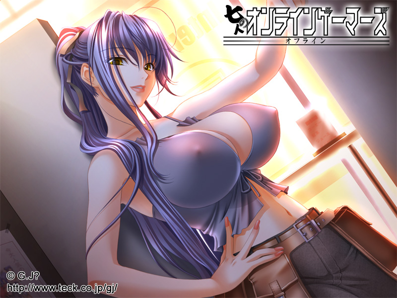 ogushi yuniko (shichinin no online gamers) drawn by sano_toshihide