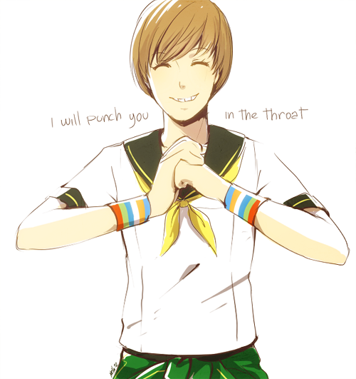 satonaka chie (persona and 1 more) drawn by hanpetos