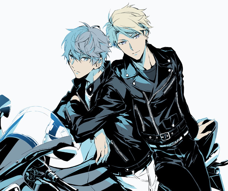 narukami arashi and otogari adonis (ensemble stars!) drawn by xia_(ryugo)