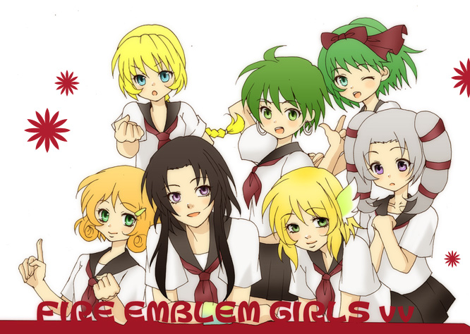 larcei, lana, patty, tine, nanna, and 2 more (fire emblem and 1 more) drawn by himmeldavenport