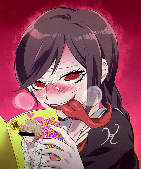 fukawa toko, togami byakuya, and genocider shou (danganronpa and 1 more) drawn by taki_(nakochan)