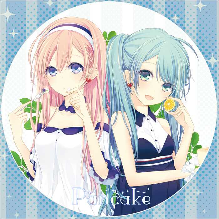 hatsune miku and megurine luka (vocaloid) drawn by shiro_mayu