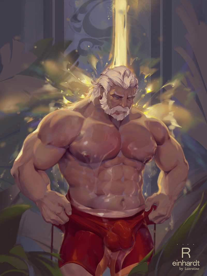 reinhardt (overwatch and 1 more) drawn by luerstine