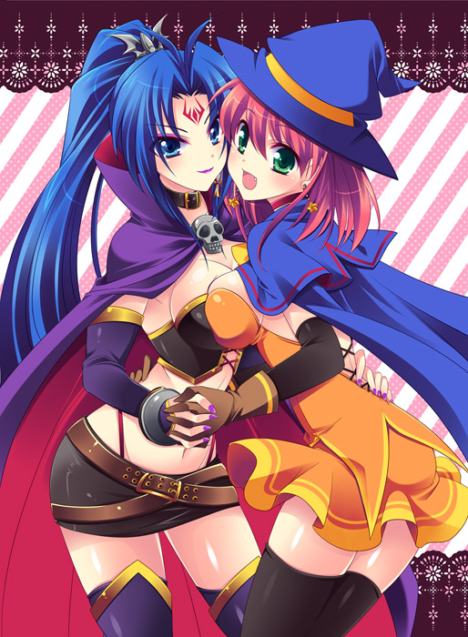 alice wishheart and rosemary bergamot (magical halloween) drawn by tokinon