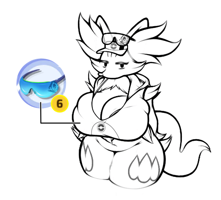 delphox (pokemon and 1 more) drawn by box_(hajimeyou654)
