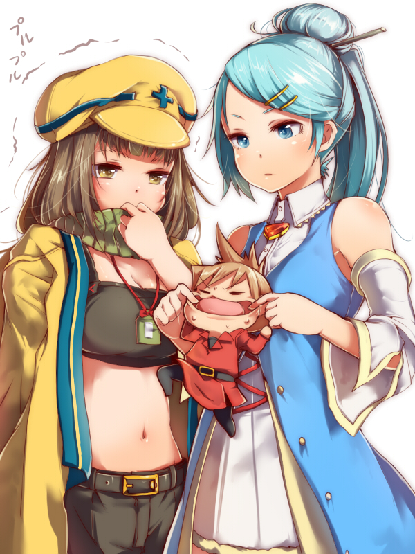 triangular file and boss (ole tower) drawn by mataichi_mataro