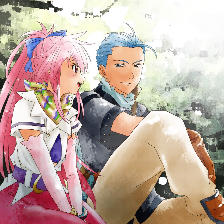 arche klein and chester burklight (tales of and 1 more) drawn by kiyou_sumomo