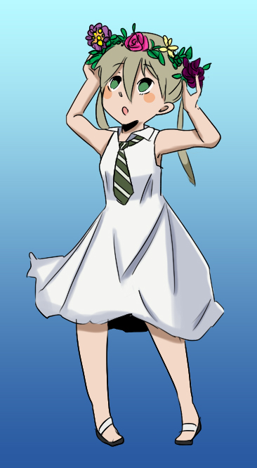 maka albarn (soul eater) drawn by a_sort_of_colorfag and blush_(artist)