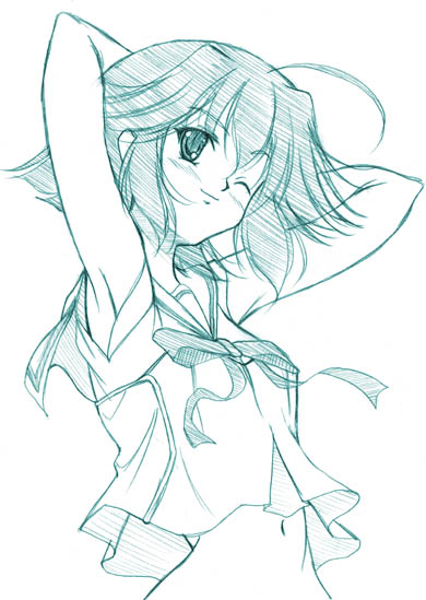 mizukoshi mako (da capo and 1 more) drawn by kusui_aruta