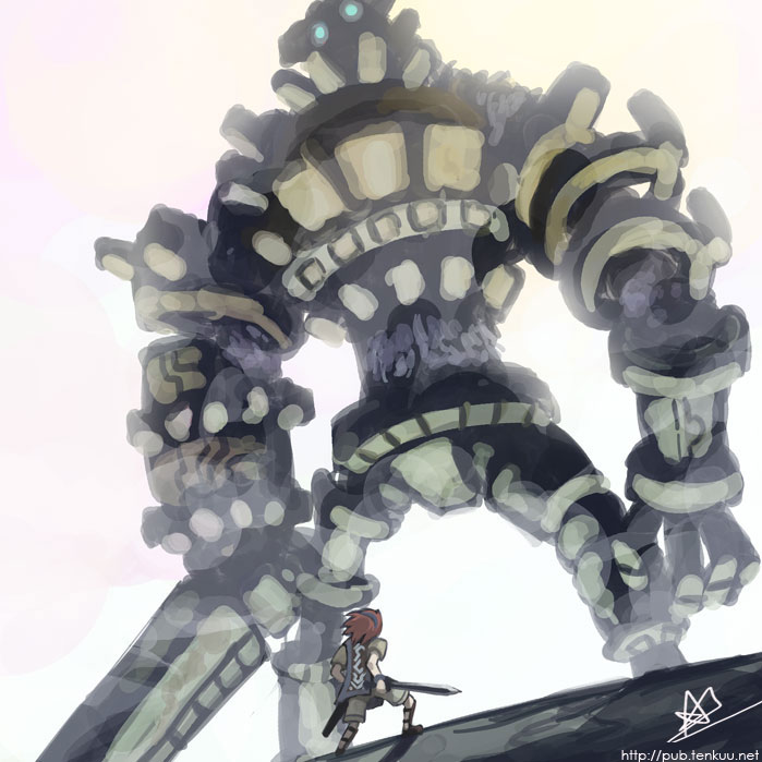 wander and gaius (shadow of the colossus) drawn by alex_ahad