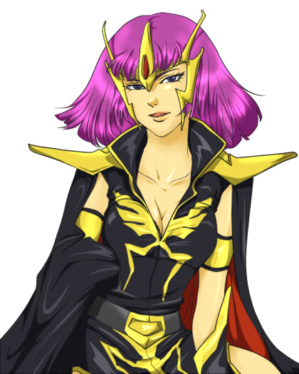 haman karn (gundam and 1 more) drawn by mazekoze-kinako