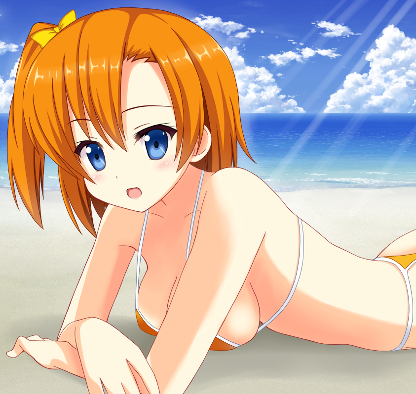 kosaka honoka (love live! and 1 more) drawn by icetiina