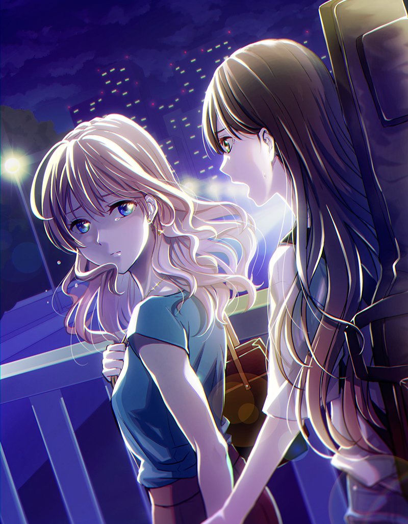 hanazono tae and yamabuki saya (bang dream!) drawn by hachikai_hacchi