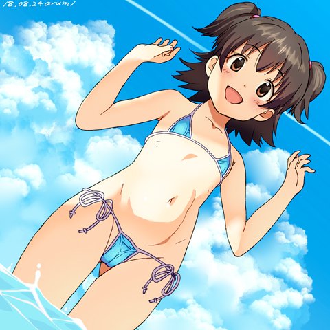 akagi miria (idolmaster and 1 more) drawn by baba_arumi
