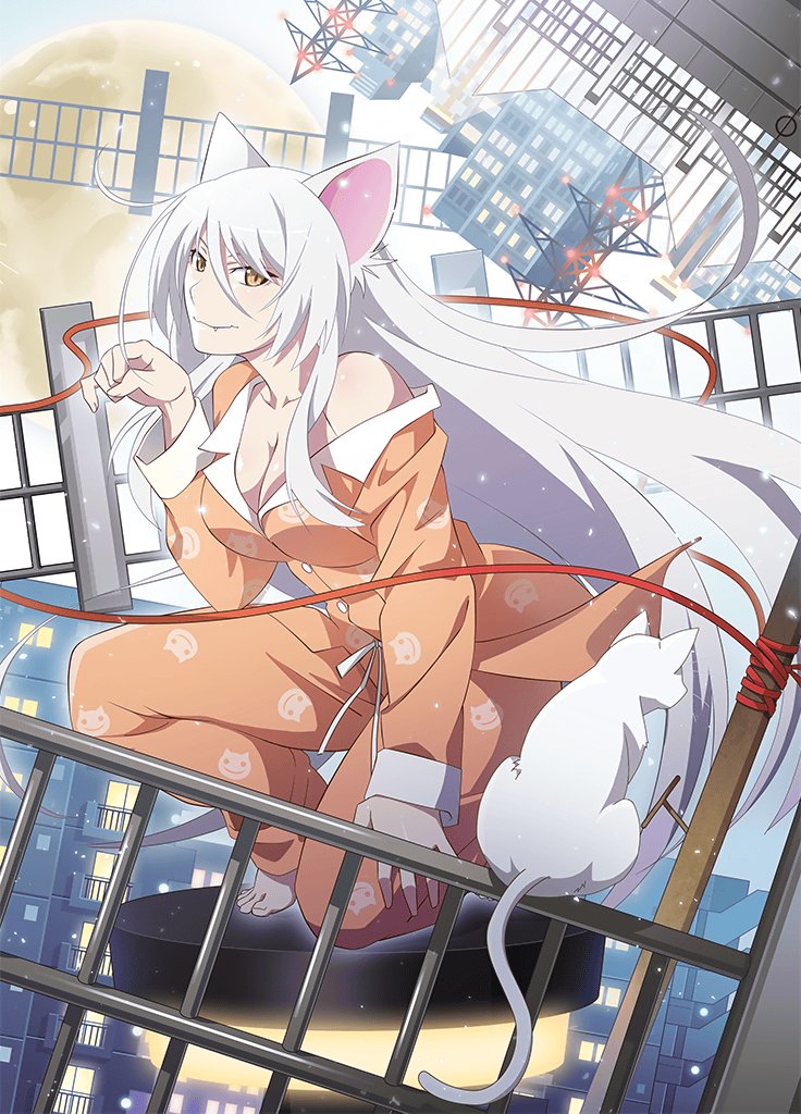 hanekawa tsubasa and black hanekawa (monogatari and 2 more) drawn by watanabe_akio