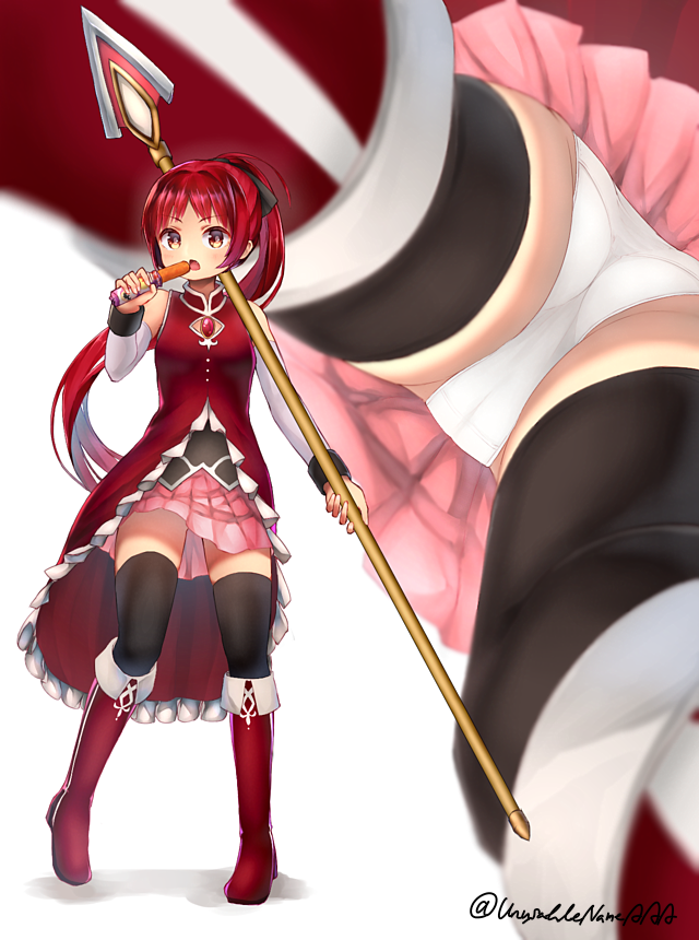 sakura kyoko (mahou shoujo madoka magica and 1 more) drawn by unusablenameaaa