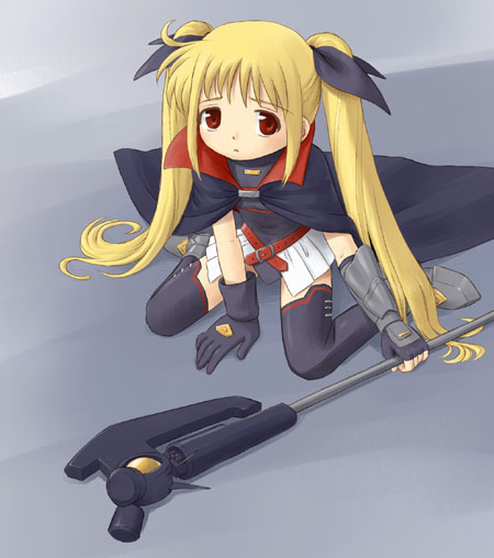 fate testarossa and bardiche (lyrical nanoha and 2 more)