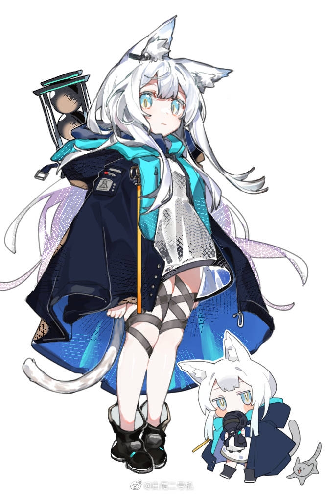 doctor and rosmontis (arknights) drawn by baiwei_er_hao_ji