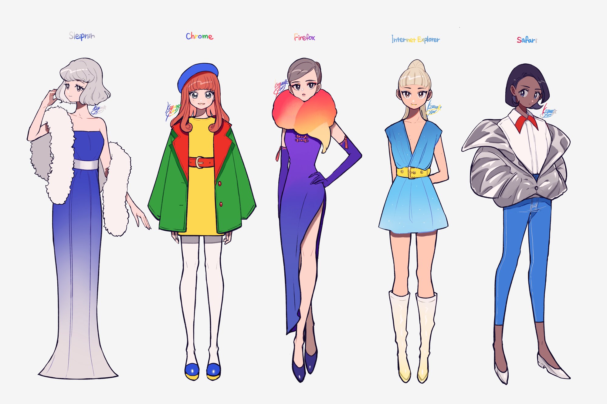 Google And 5 More Drawn By Kisaragi Yuu Fallen Sky Danbooru