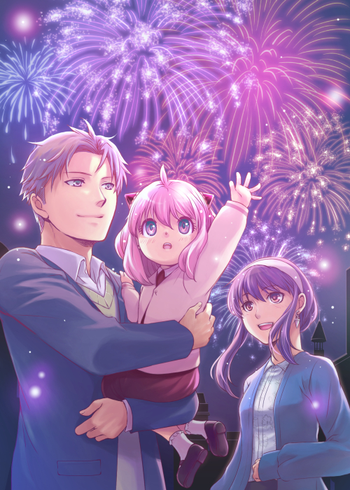 yor briar, anya, and twilight (spy x family) drawn by tsuki_oto_sena