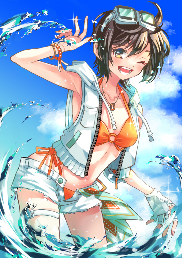yuffie kisaragi (final fantasy and 2 more) drawn by user_ncrj8237
