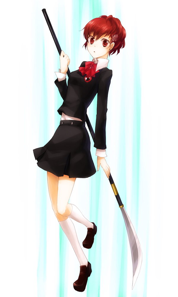 shiomi kotone (persona and 2 more) drawn by minne