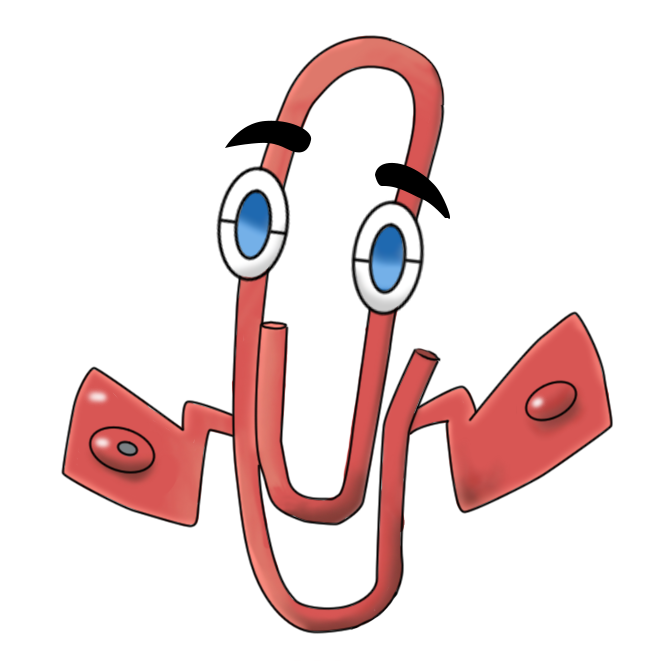 rotom and clippy (pokemon and 1 more) drawn by cwolfcommander