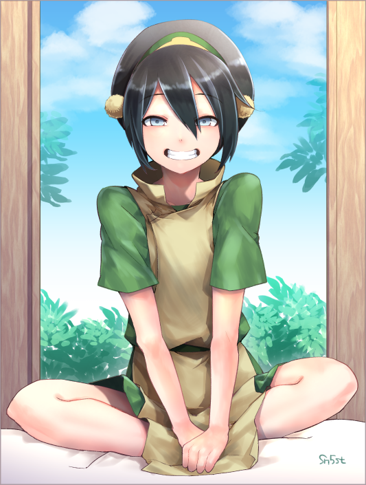 toph beifong (avatar legends and 1 more) drawn by sn5st