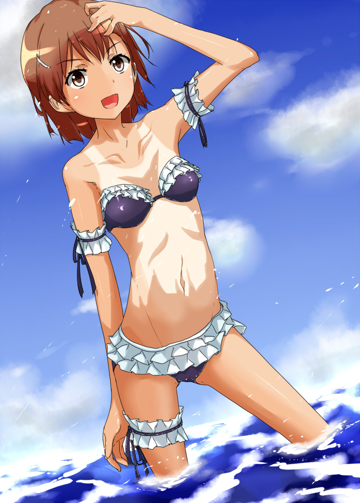 misaka mikoto (toaru majutsu no index and 1 more) drawn by etsuji