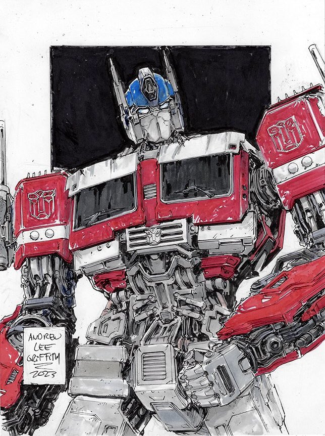 optimus prime (transformers and 1 more) drawn by andrew_griffith