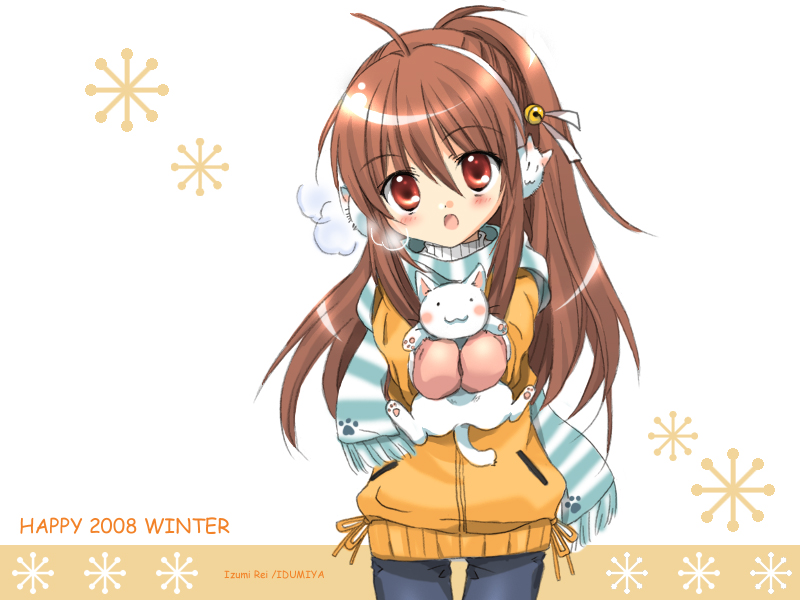 natsume rin and lennon (little busters!) drawn by izumi_rei