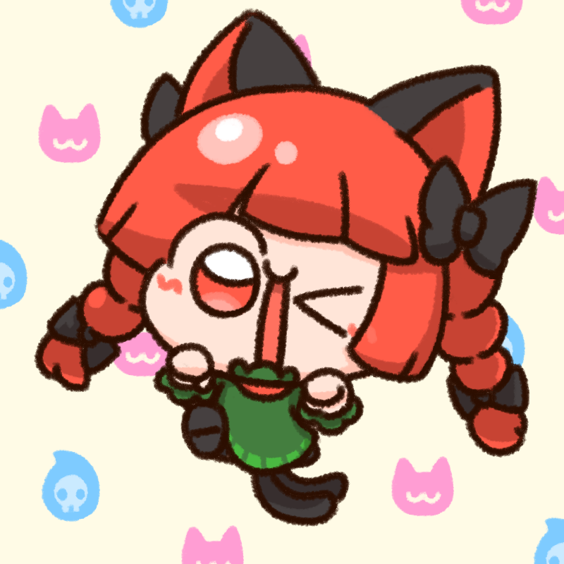 kaenbyou rin (touhou) drawn by numenoko
