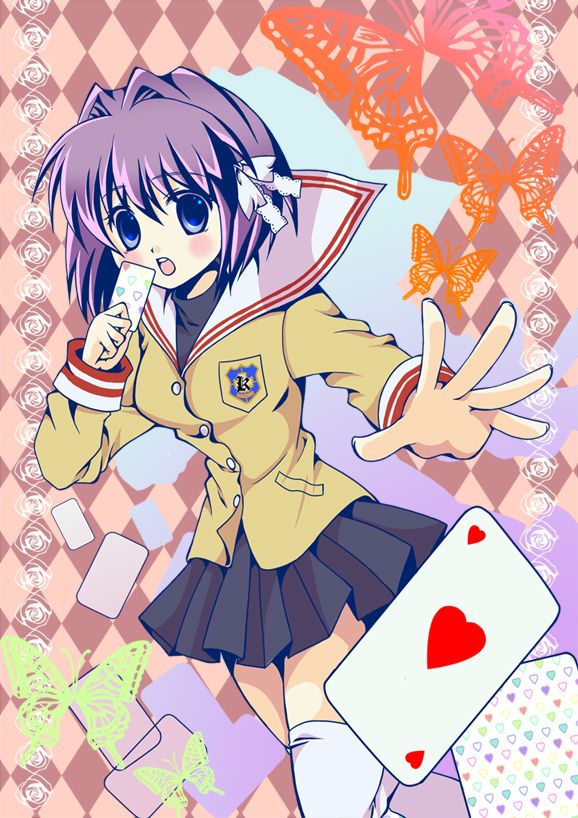 fujibayashi ryou (clannad) drawn by mako_(lovely_panda_house)
